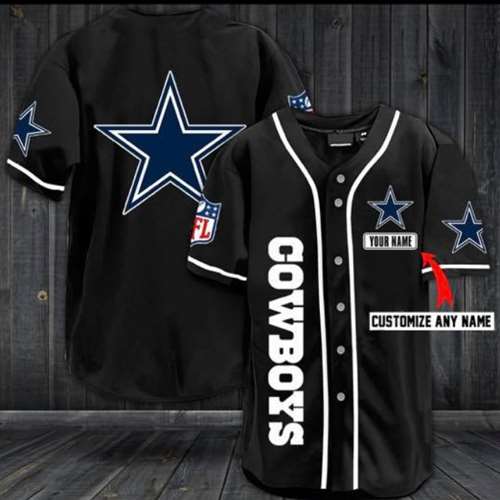 Dallas Cowboys Customized Black Jersey