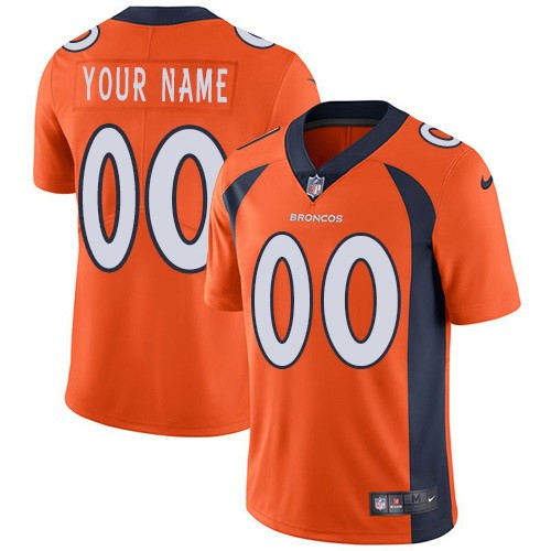 Denver Broncos Customized Limited Orange Vapor Untouchable Jersey