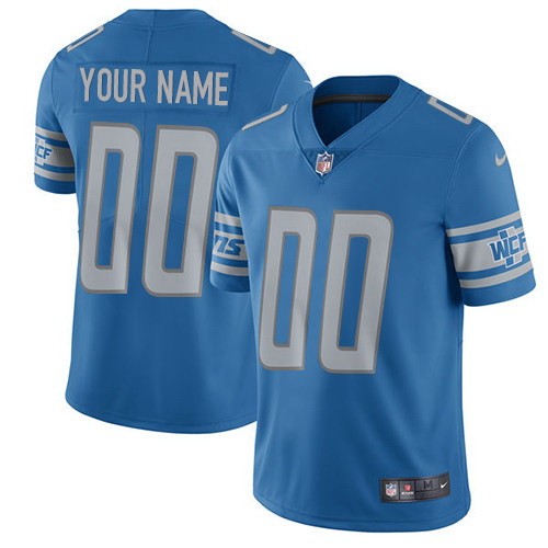 Detroit Lions Customized Limited Blue Vapor Untouchable Jersey