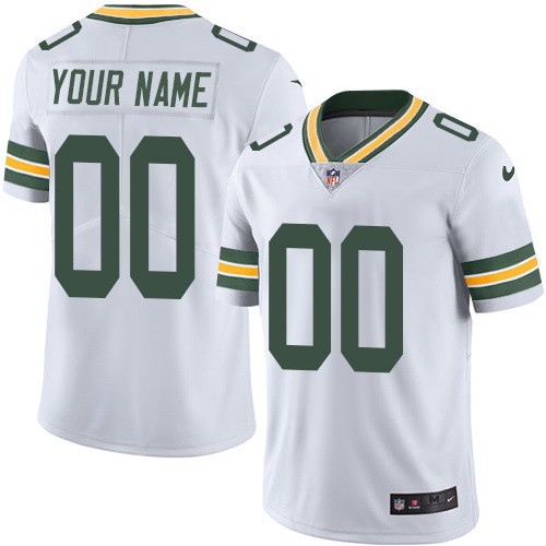 Green Bay Packers Customized Limited White Vapor Untouchable Jersey