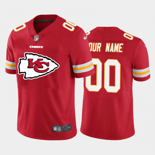 Kansas City Chiefs Customized Red 2020 Team Big Logo Stitched Limited Jersey