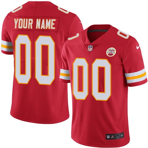 Kansas City Chiefs Customized Limited Red Vapor Untouchable Jersey