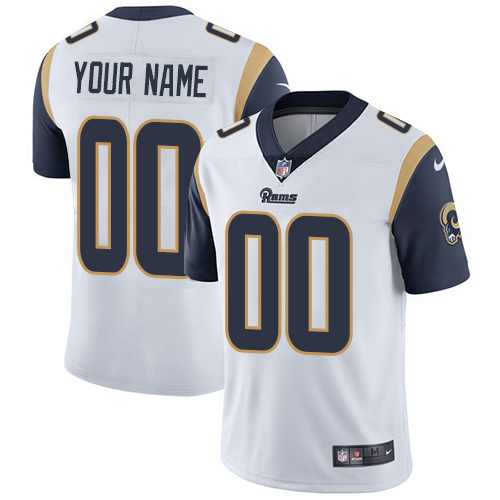 Los Angeles Rams Customized White Vapor Untouchable NFL Stitched Limited Jersey