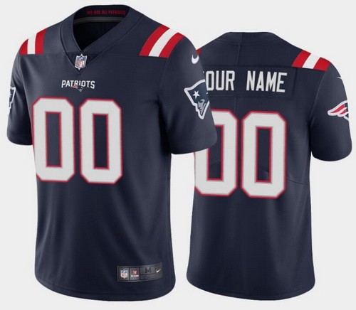 New England Patriots Customized Limited Navy 2020 Vapor Untouchable Jersey