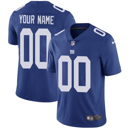 New York Giants Customized Limited Blue Vapor Untouchable Jersey