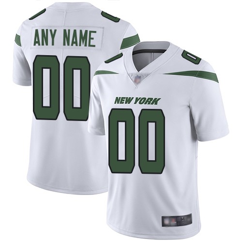 New York Jets Customized Limited White Vapor Untouchable Jersey