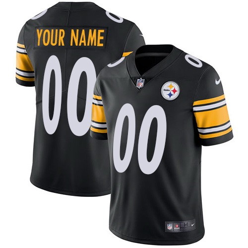 Pittsburgh Steelers Customized Limited Black Vapor Untouchable Jersey