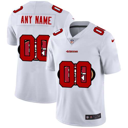 San Francisco 49ers Customized White Team Big Logo Vapor Untouchable Limited Jersey