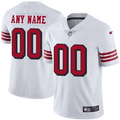 San Francisco 49ers Customized Limited White Rush Color Jersey