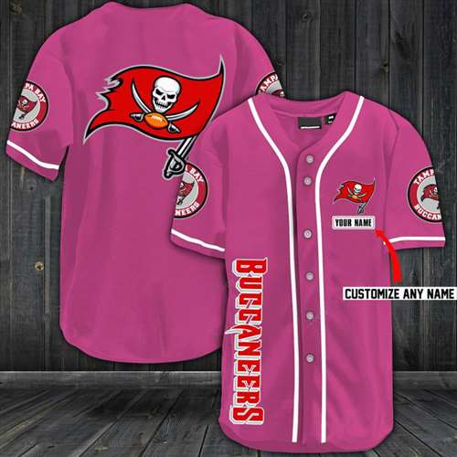 Buccaneers Baseball Pink Custom Name And Number Jerseys Shirts