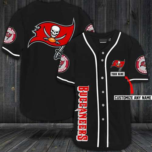 Buccaneers Baseball Black Custom Name And Number Jerseys Shirts