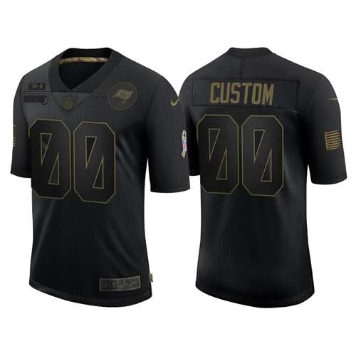 Tampa Bay Buccaneers Customized 2020 Black Salute To Service Limited Stitched Jersey