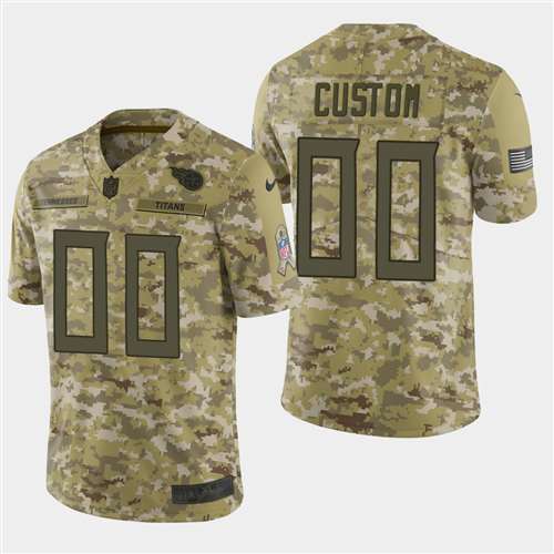 Tennessee Titans Customized Camo Salute To Service Limited Stitched NFL Jersey
