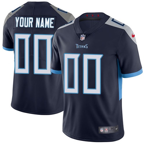 Tennessee Titans Customized Limited Navy Blue Vapor Untouchable Jersey