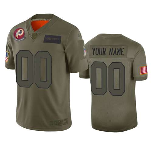 Washington Redskins Customized 2019 Camo Salute To Service Limited Stitched NFL Jersey