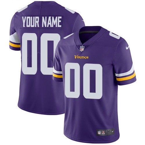 Minnesota Vikings Customized Limited Purple Vapor Untouchable Jersey