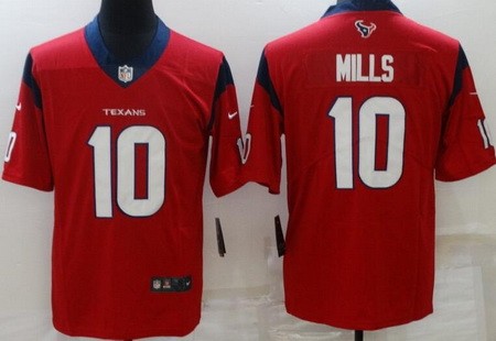 Men's Houston Texans #10 Davis Mills Limited Red Vapor Jersey