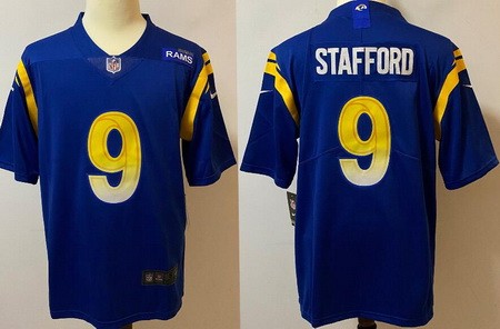 Youth Los Angeles Rams #9 Matthew Stafford Limited Royal Vapor Jersey