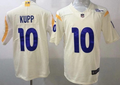Youth Los Angeles Rams #10 Cooper Kupp Limited Bone 2020 Vapor Untouchable Jersey