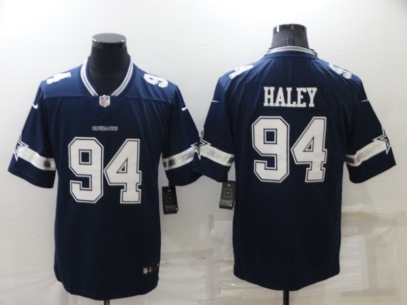 Men's Dallas Cowboys 94 Charles Haley Navy Vapor Untouchable Limited Stitched Jersey