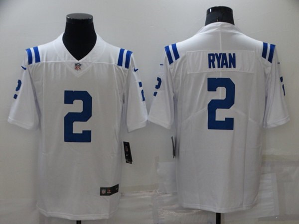 Men's Indianapolis Colts 2 Matt Ryan White Stitched Jersey