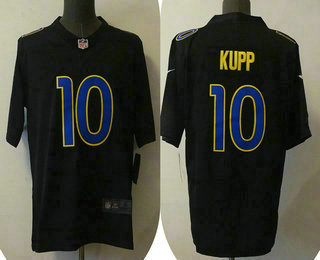 Men's Los Angeles Rams 10 Cooper Kupp Black 2021 Vapor Untouchable Limited Stitched Jersey