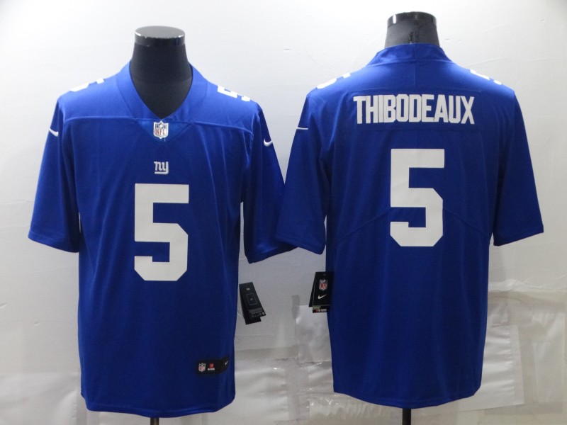 Men's New York Giants 5 Kayvon Thibodeaux 2022 Blue Vapor Untouchable Limited Stitched Jersey