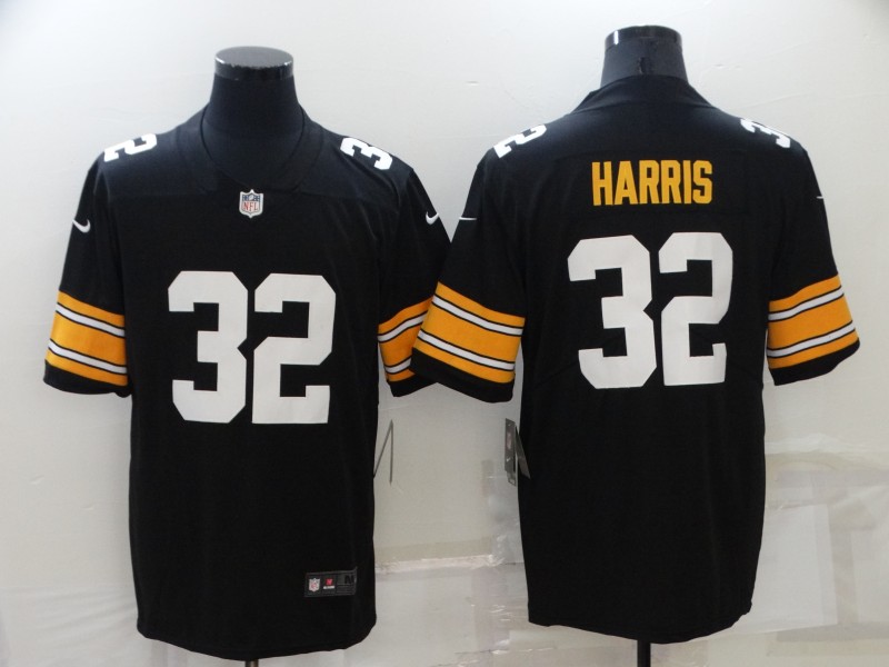 Men's Pittsburgh Steelers 32 Harris Black Vapor Untouchable Limited Stitched Jersey