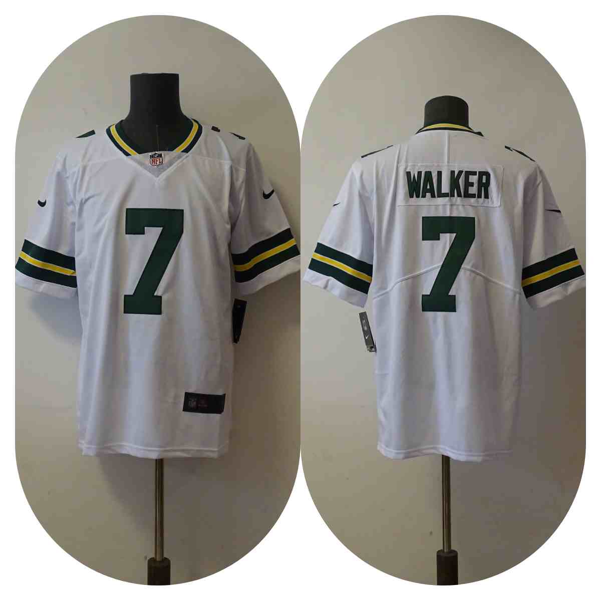 Men's Green Bay Packers 7 Quay Walker White Vapor Untouchable Limited Stitched Football Jersey