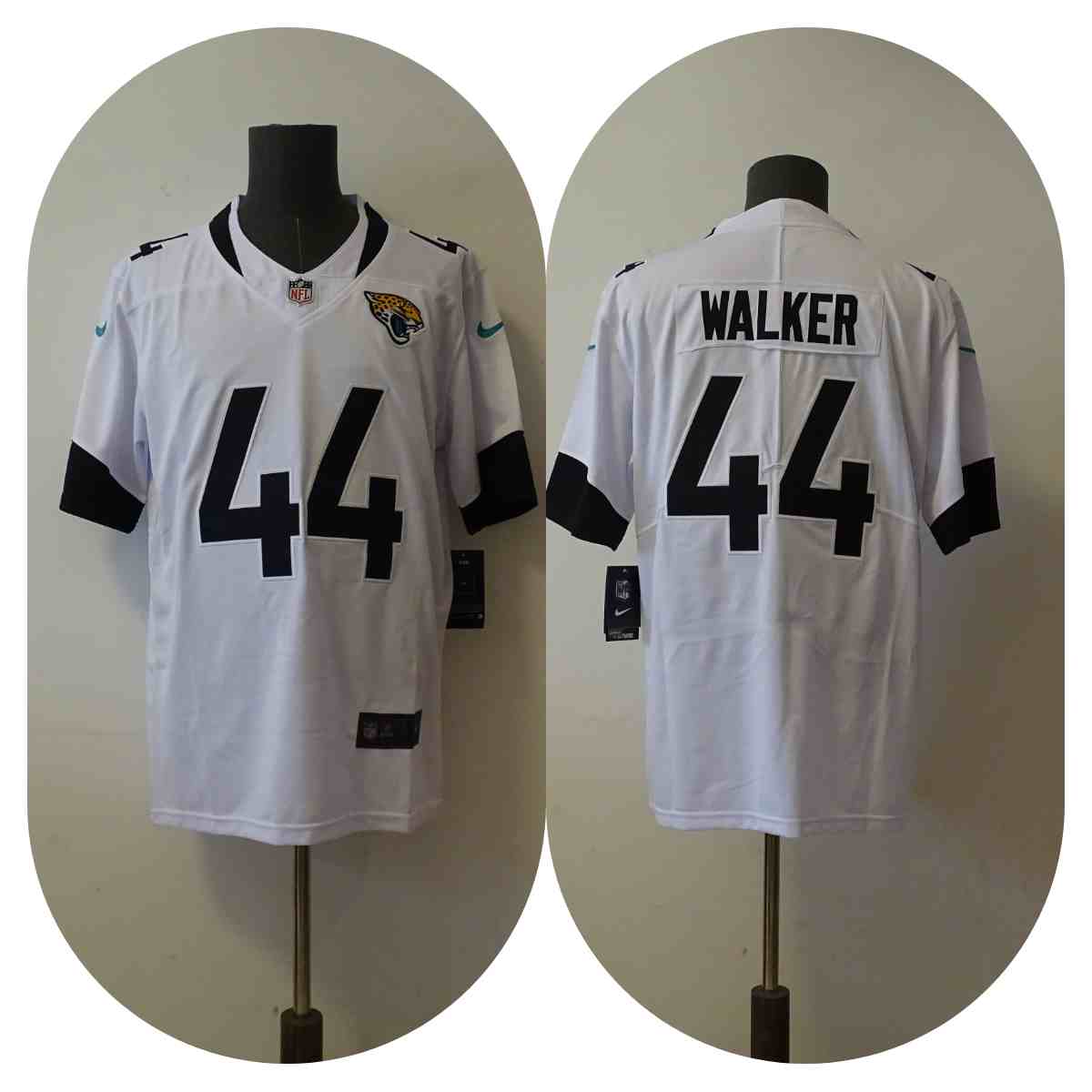 Men's  Jacksonville Jaguars 44 Travon Walker White Nike Vapor Untouchable Limited Player NFL Jerseys
