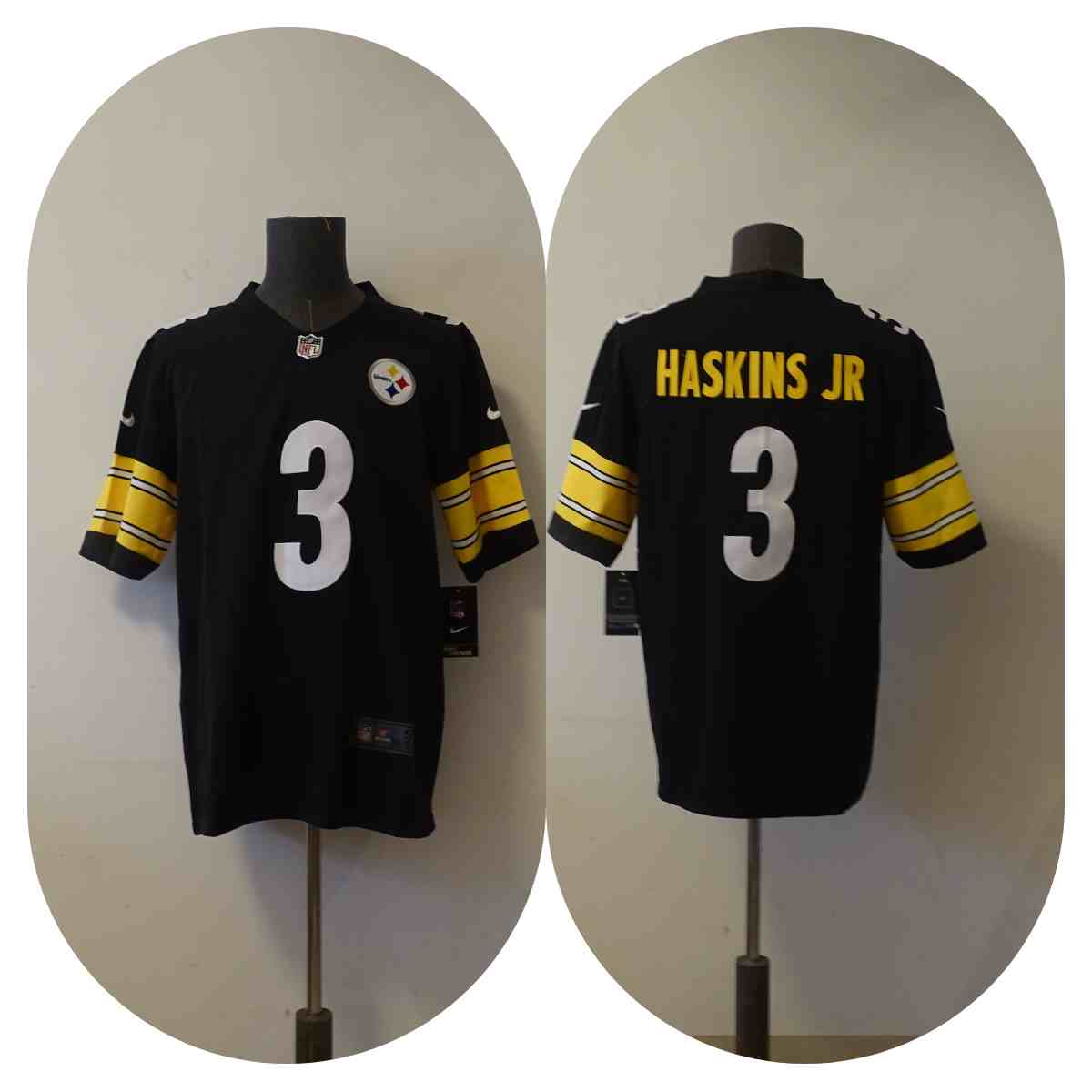 Men's Pittsburgh Steelers 3 Dwayne Haskins Jr Black 2022 Vapor Untouchable Limited Stitched Jersey