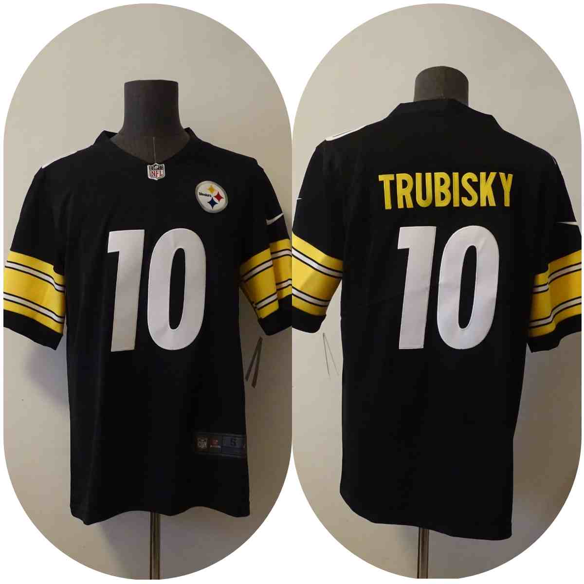 Men's Pittsburgh Steelers 10 Mitch Trubisky Black 2022 Vapor Untouchable Limited Stitched Jersey