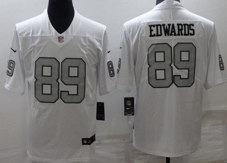 Men's Las Vegas Raiders #89 Bryan Edwards Limited White Rush Color Jersey