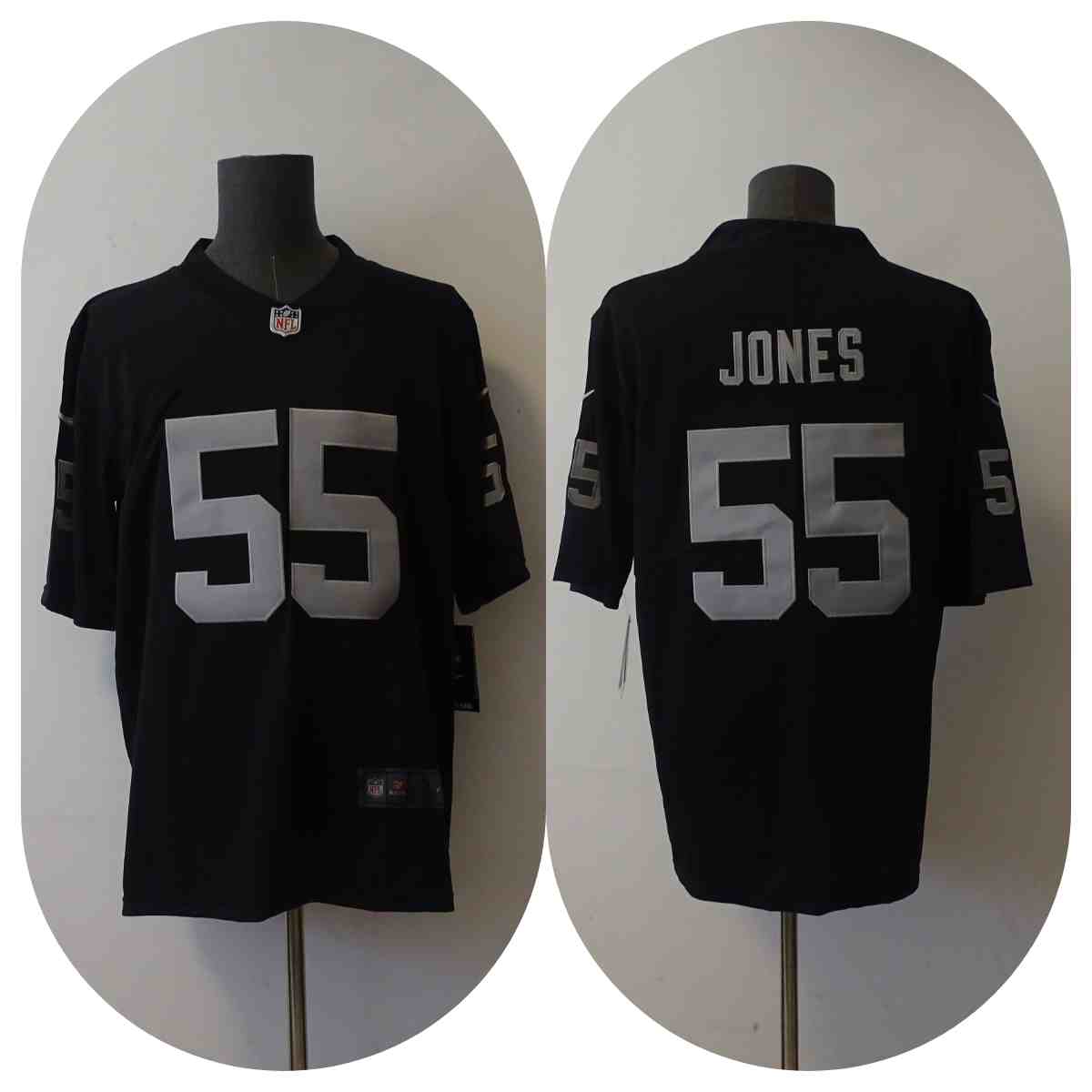 Men's Raiders 55 Chandler Jones Black Vapor Untouchable Limited Stitched NFL Jersey