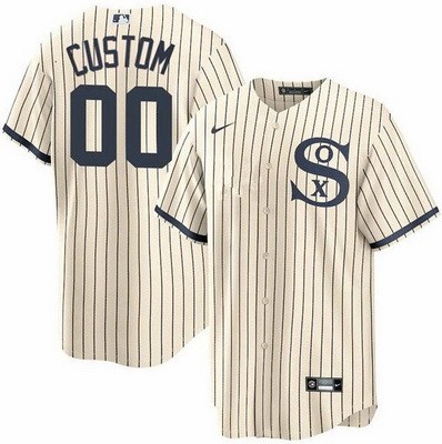 Men's Chicago White Sox Customized Cream 2021 Field of Dreams Cool Base Jersey