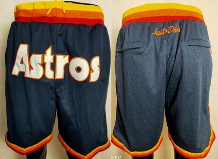 Men's Houston Astros Navy Just Don Shorts