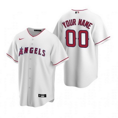 Men's Women You Los Angeles Angels Customized White 2020 Cool Base Jersey