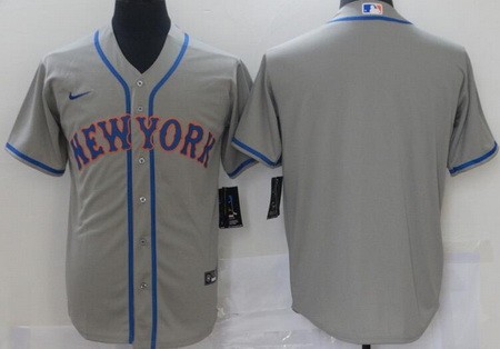 Men's New York Mets Blank Gray Cool Base Jersey