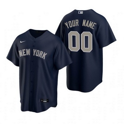 Men's Women Youth New York Yankees Customized Navy 2020 Cool Base Jersey