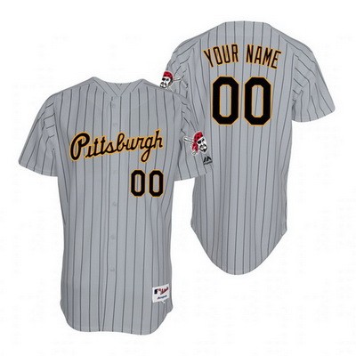 Men's Women Youth Pittsburgh Pirates Customized Gray 1997 Turn Back The Clock Jersey