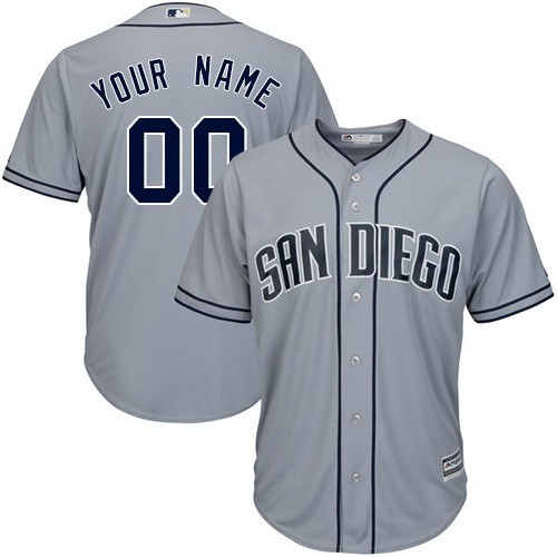 Men's  Women Youth San Diego Padres Customized Gray Cool Base Jersey