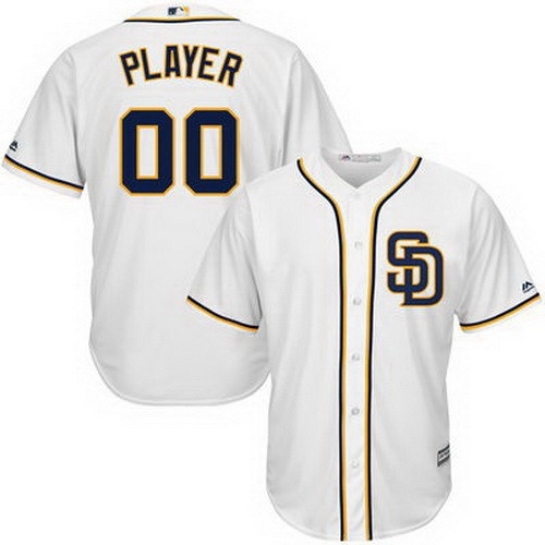Men's  Women Youth San Diego Padres Customized White Cool Base Jersey