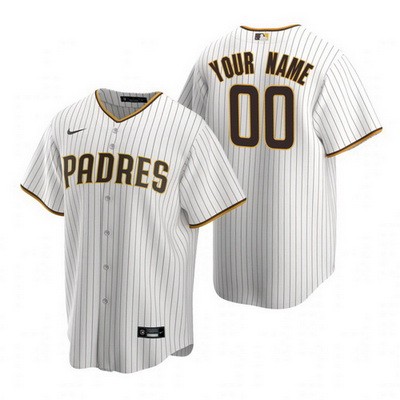 Men's  Women Youth San Diego Padres Customized White Stripes 2020 Cool Base Jersey