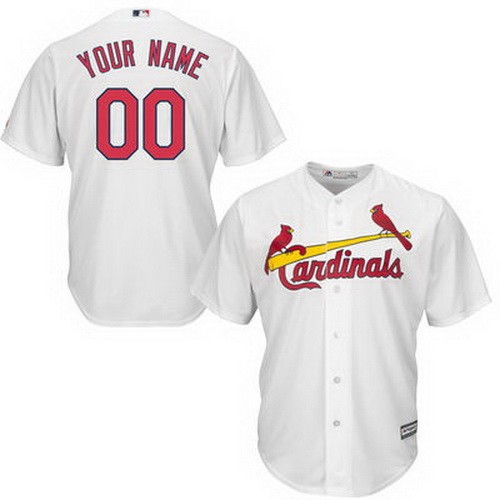 Men's Women Youth St Louis Cardinals Customized White Cool Base Jersey