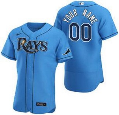 Men's Women Youth Tampa Bay Rays CustomizedLight Blue Authentic Jersey
