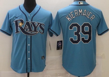 Men's Tampa Bay Rays #39 Kevin Kiermaier Light Blue Cool Base Jersey