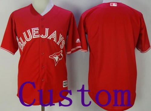 Men's Women Youth Toronto Blue Jays Customized Red 2017 Cool Base Jersey