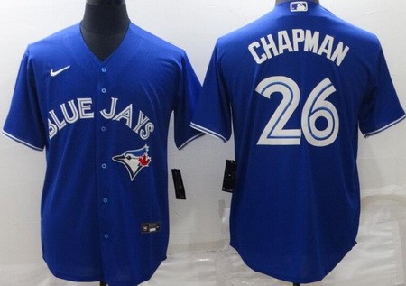 Men's Toronto Blue Jays #26 Matt Chapman Royal Cool Base Jersey