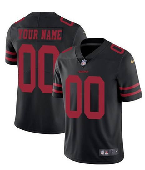  Customized Men 49ers Black Vapor Untouchable Limited Stitched NFL Jersey (1)