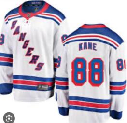 New York Ranger 88 Patrick Kane White Jerseys